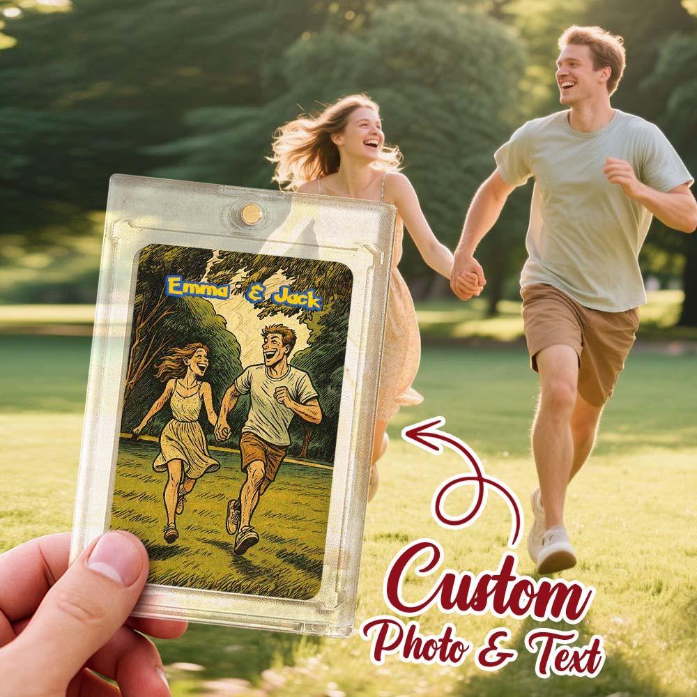 Personalized Card Anniversary Present Turn Your Photo into a Unique Collectible - photomoonlampau