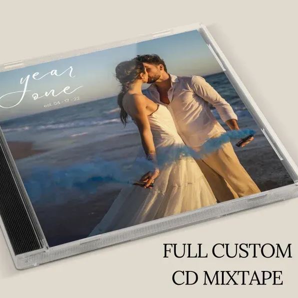 Custom CD & Jewel Case 5-20 Songs| Valentines, Anniversary Wedding Gift PrintYourDisc Custom CD Mixtape | Personalized Custom CD Album - photomoonlampau