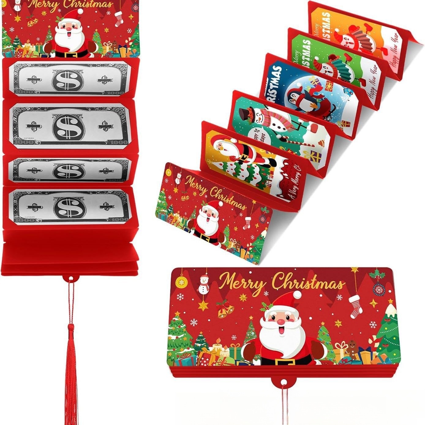 Christmas Money Holders with Envelopes Surprise Cash Gift Cards for Kids, Teens, Mom & DadCreative Christmas Cash Gift - photomoonlampau