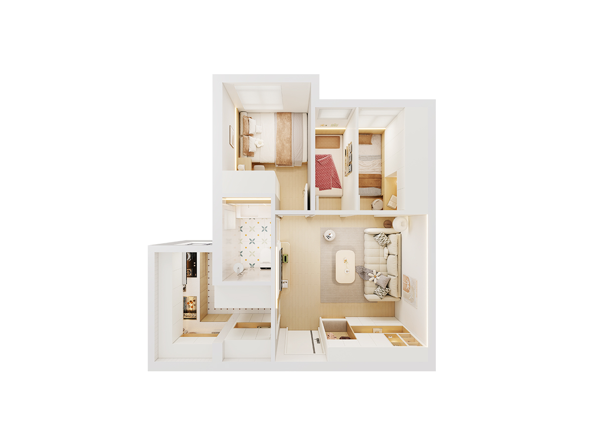 【3-4人單位】全屋定制22 - 調景嶺善明邨