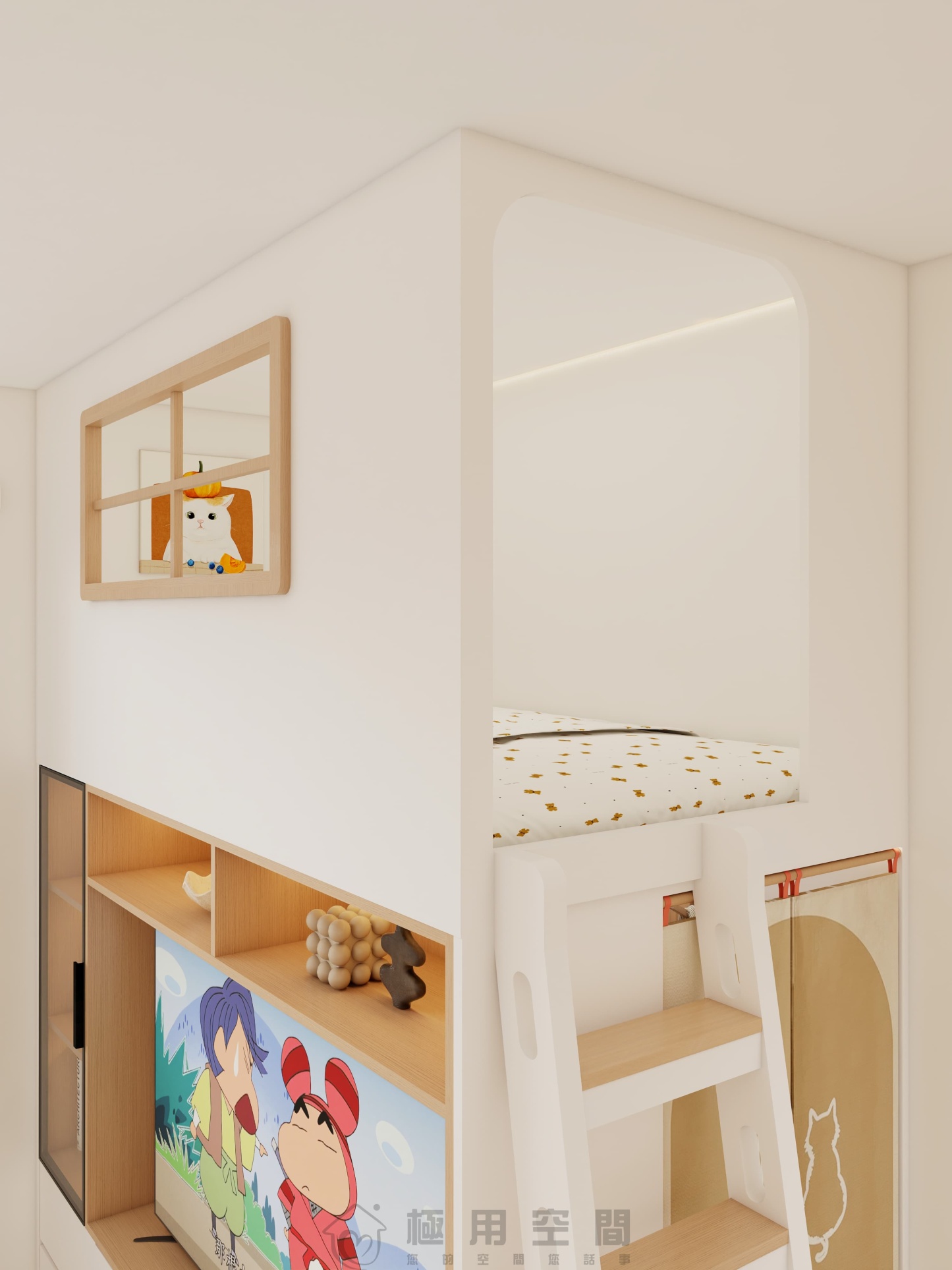 【電視櫃15】電視櫃+工人房組合