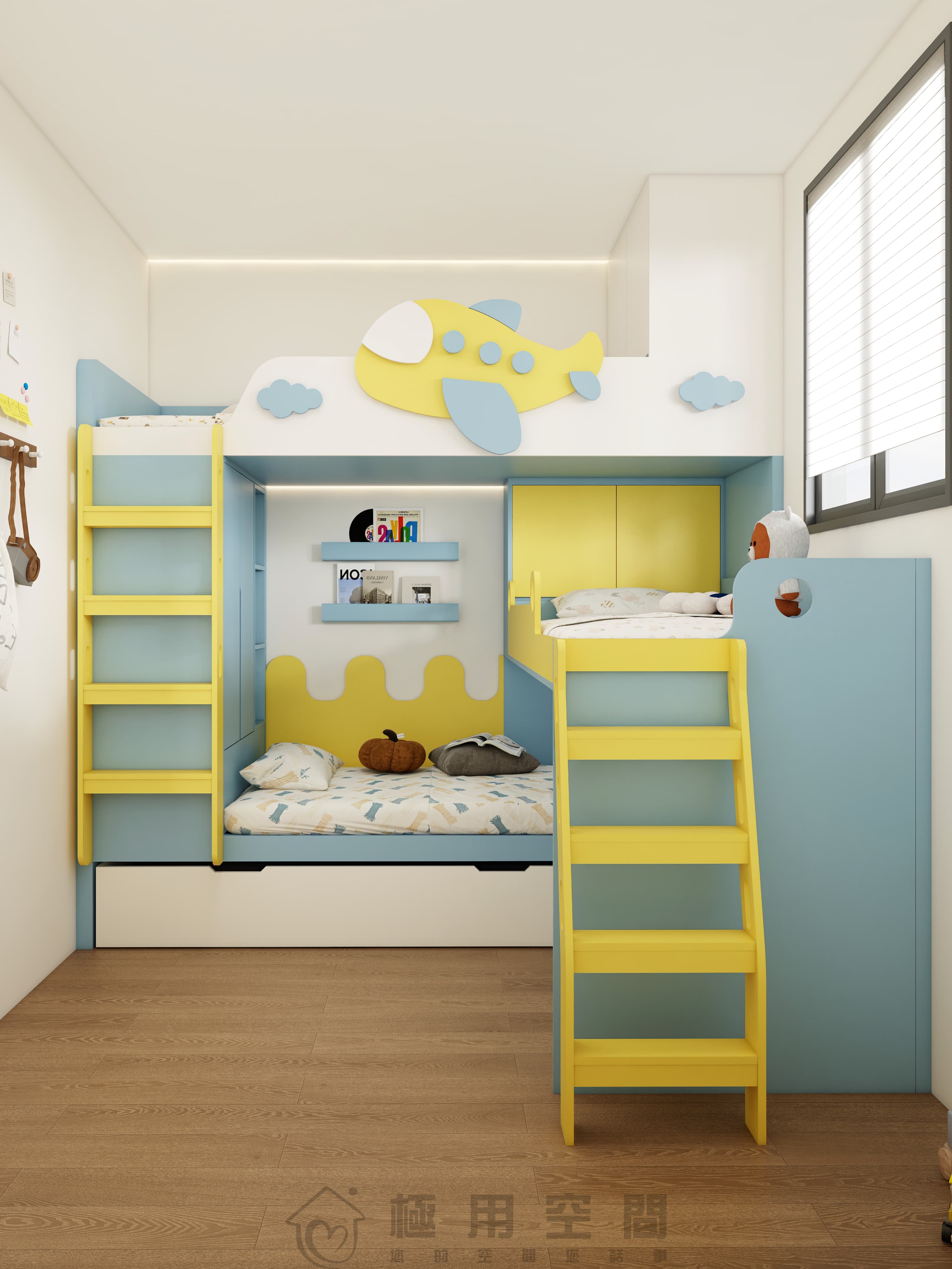 【兒童房27】高低三床兒童房