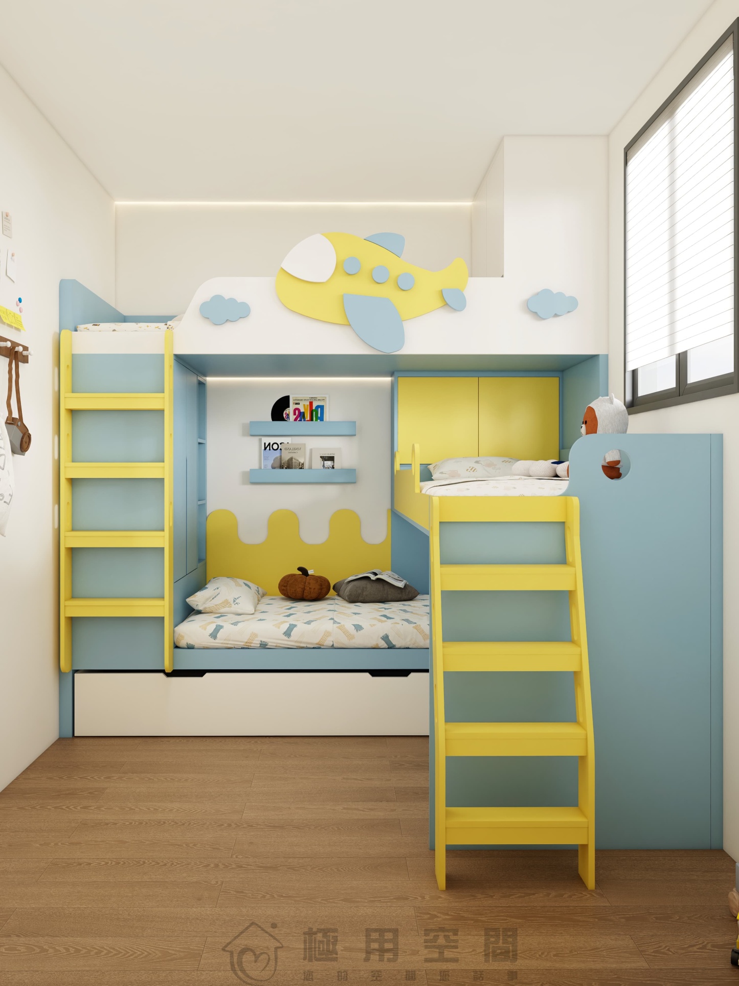【兒童房27】高低三床兒童房