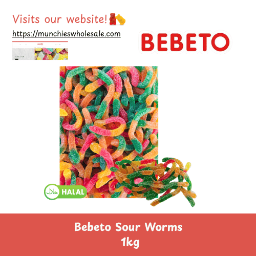 Bebeto - Sour Worms 1kg