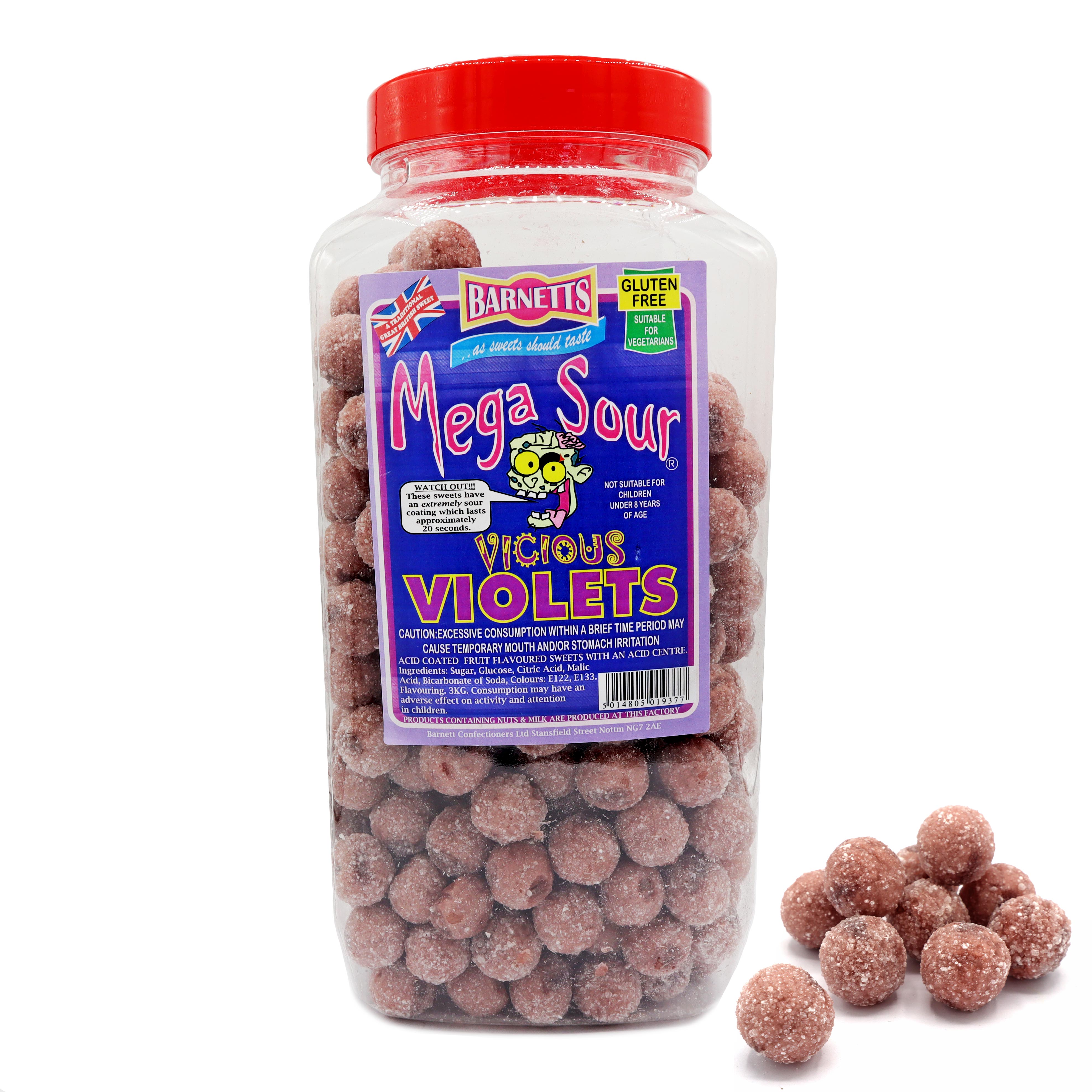 Barnetts Mega Sour - Vicious Violets