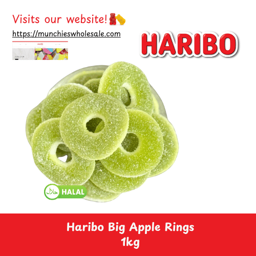 Haribo - Big Apple Rings 1kg