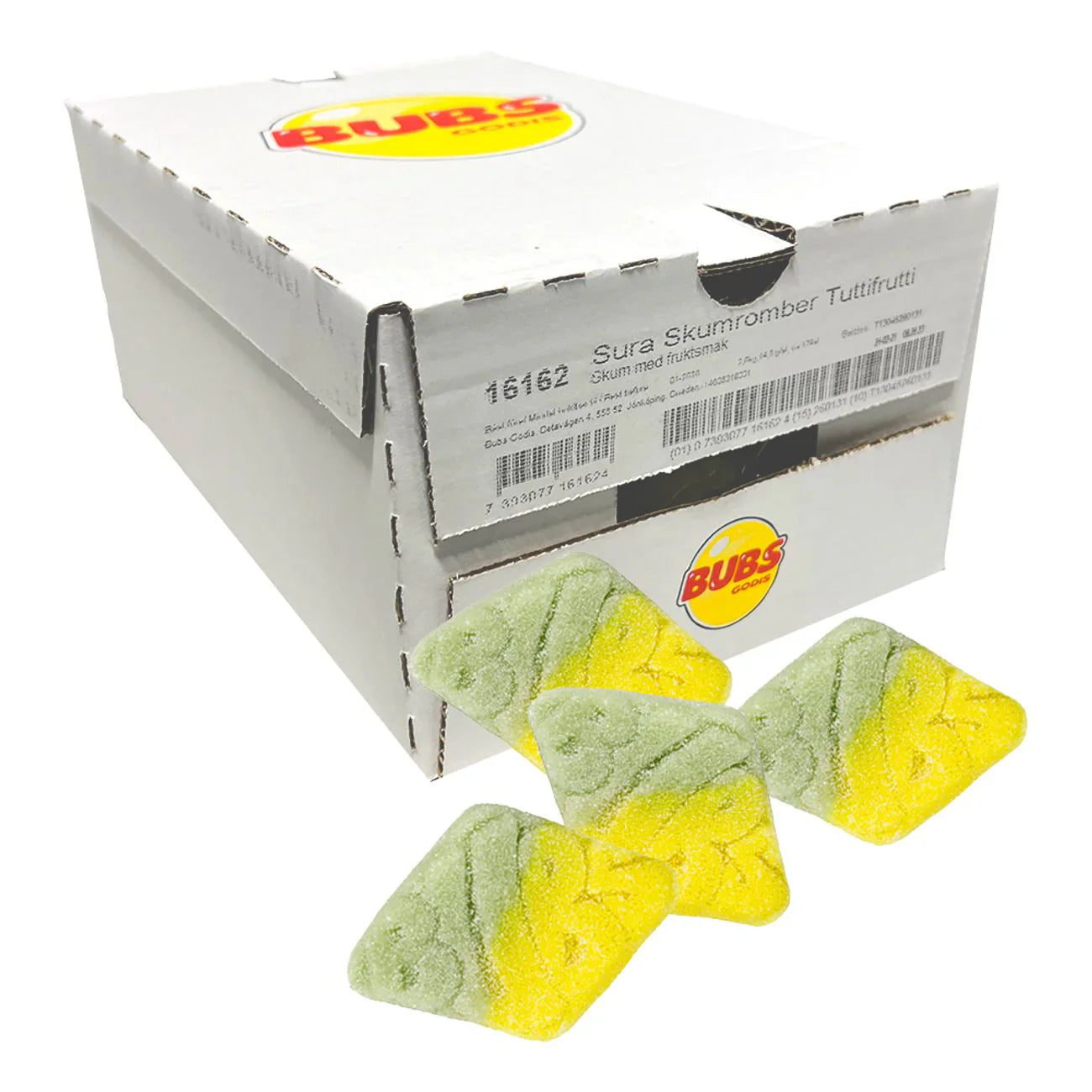 Sour Tutti frutti Foams 2.6KG - BUBS [SWEDEN]