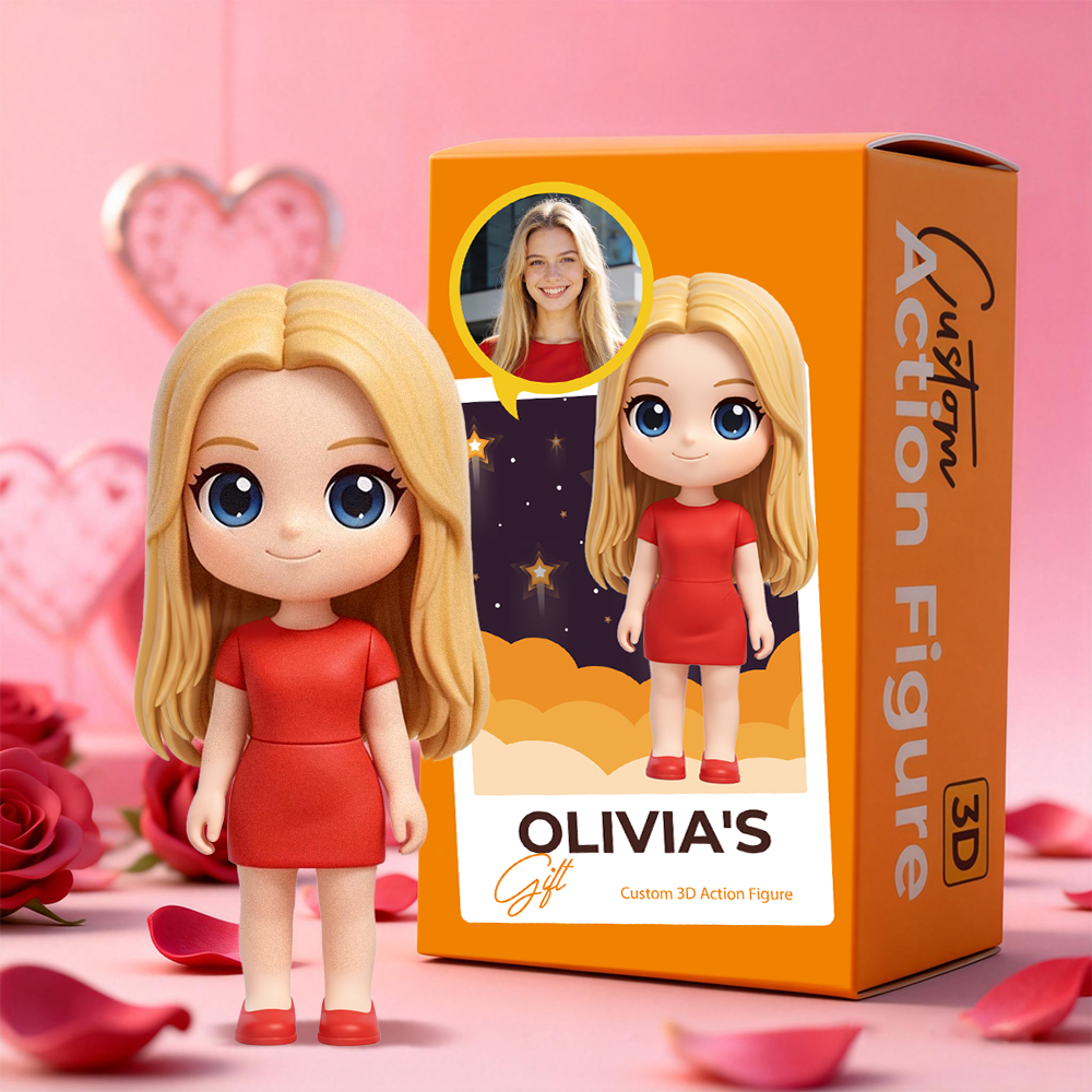 Minifigura 3d Personalizada A Partir De Una Foto. Bonito Regalo De Navidad Personalizado Para Hombres, Mujeres Y Niños.