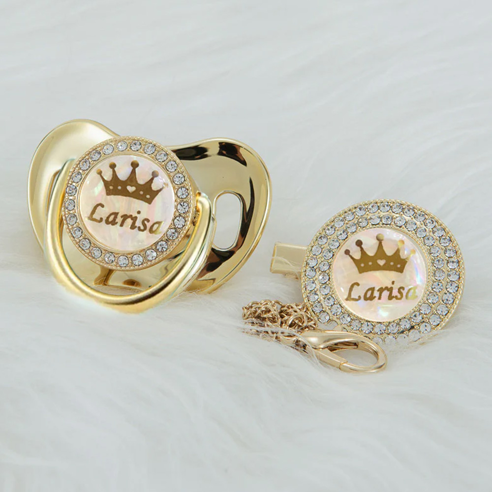 Exquisito Chupete Hecho A Mano Con Nombre Personalizado, Regalo Para Tu Pequeño.
