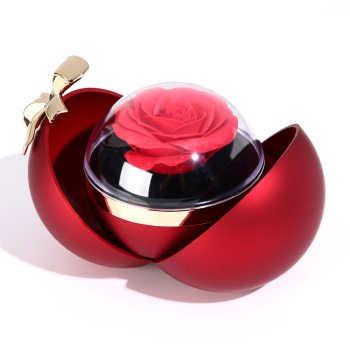 Caja De Regalo Con Rosas, Collar Y Elegante Joya Romántica Para Ella - 