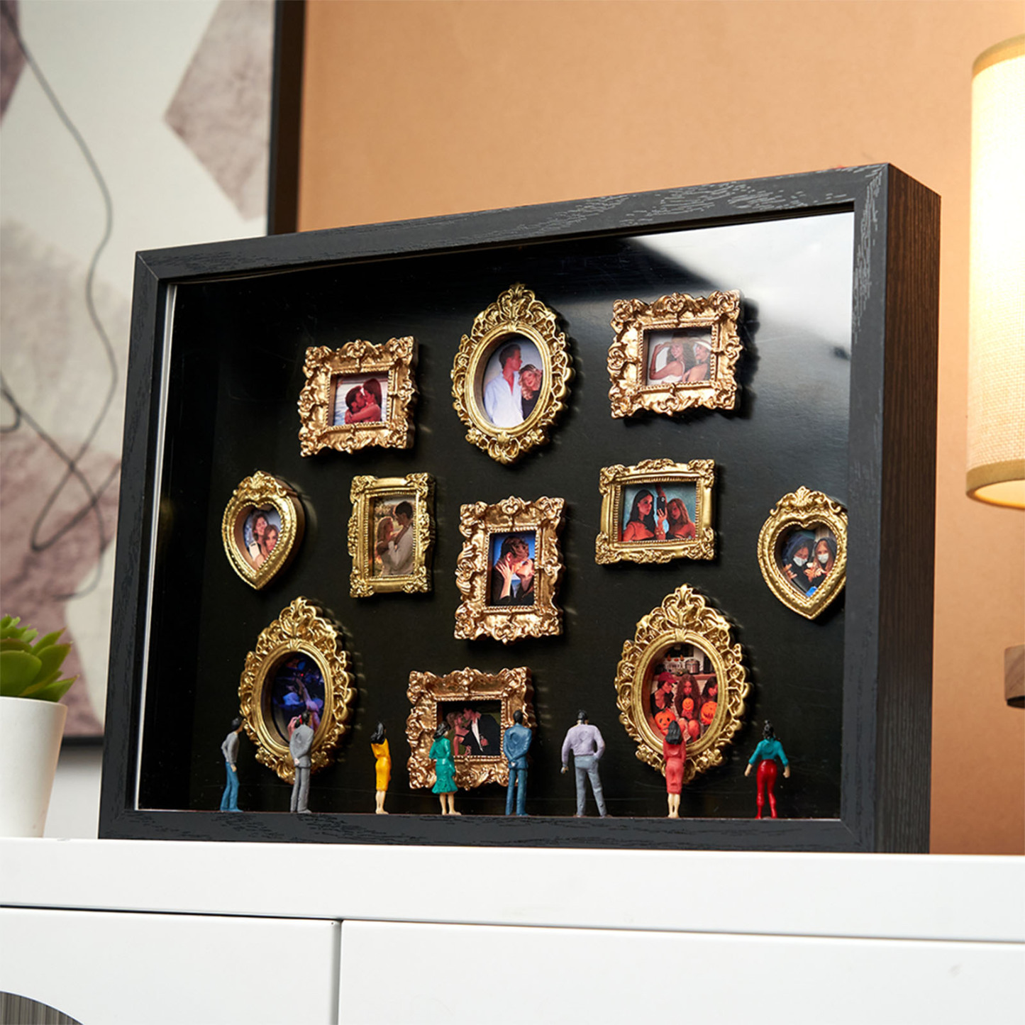 Marco Del Museo De Nosotros, Regalo Personalizado Para Parejas, Lindos Regalos En Miniatura Para Museos, Regalo Significativo, Regalo De Aniversario Para San Valentín. - 