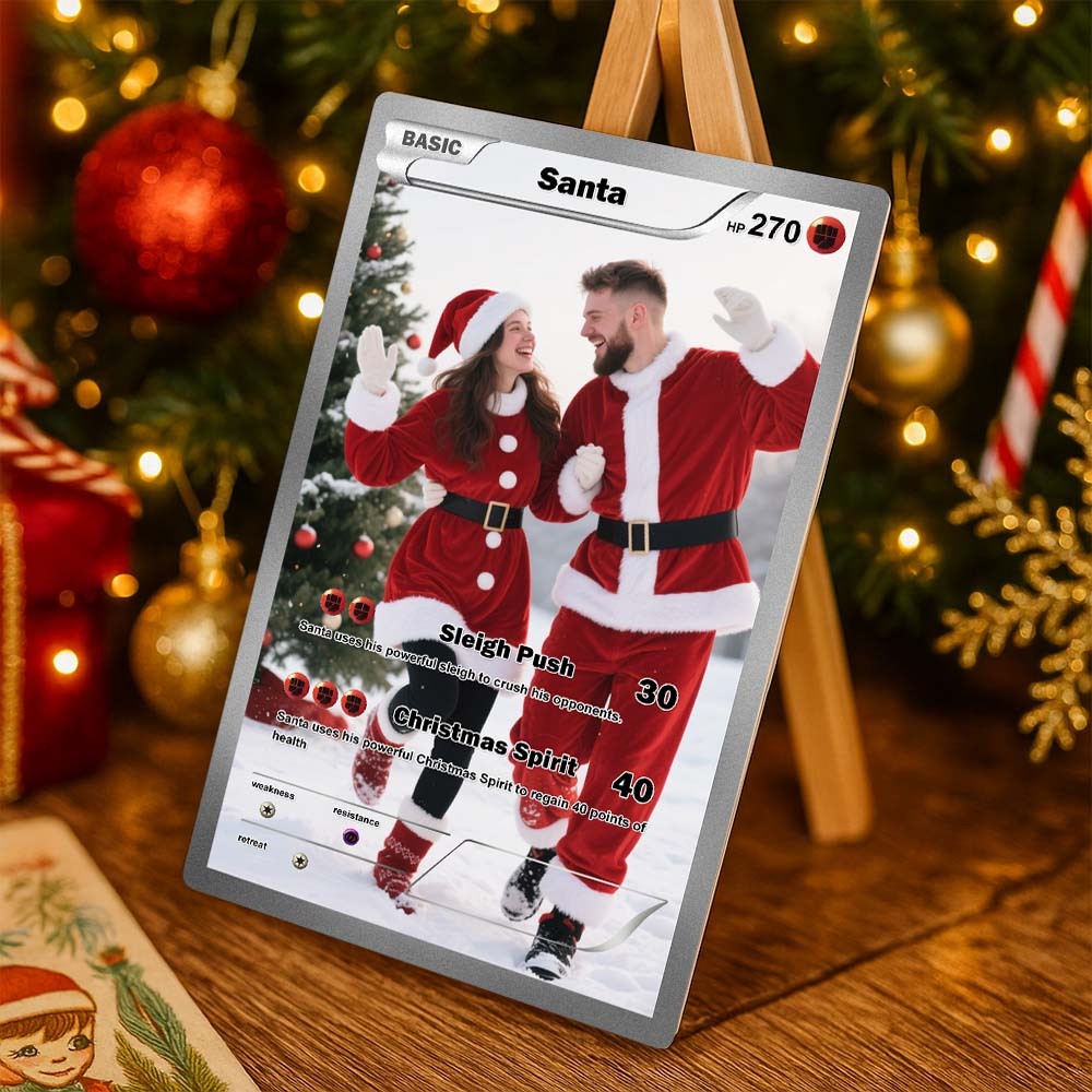 Carta Mtg Personalizada De Estilo Fantástico: Regalo Coleccionable Personalizado Para Parejas Y Amigos - 