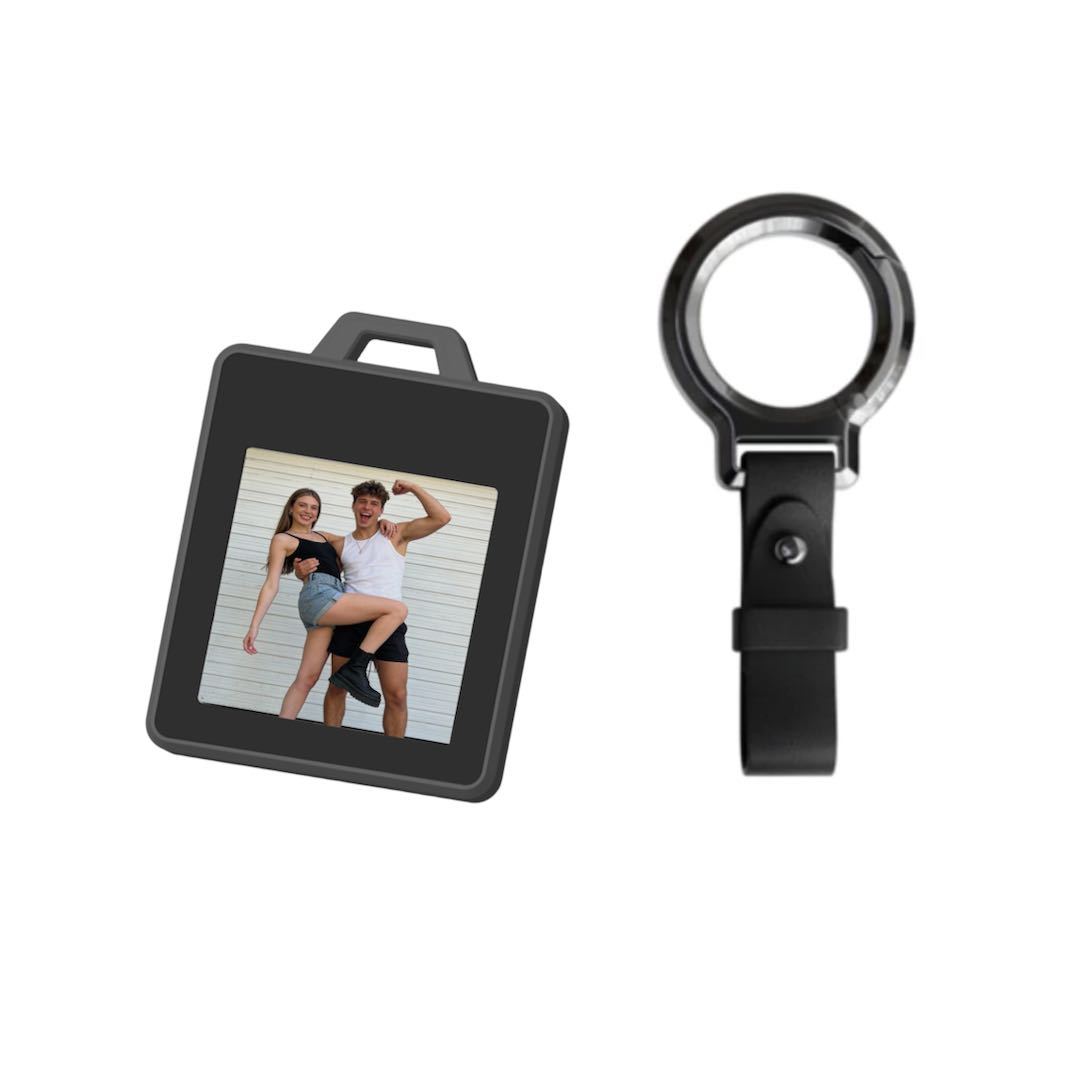 Llavero Inteligente Con Pantalla A Color Y Etiqueta De Tinta Electrónica: Pantalla Con Foto Intercambiable, Localizador Antipérdida Con Pantalla De Tinta Electrónica - 