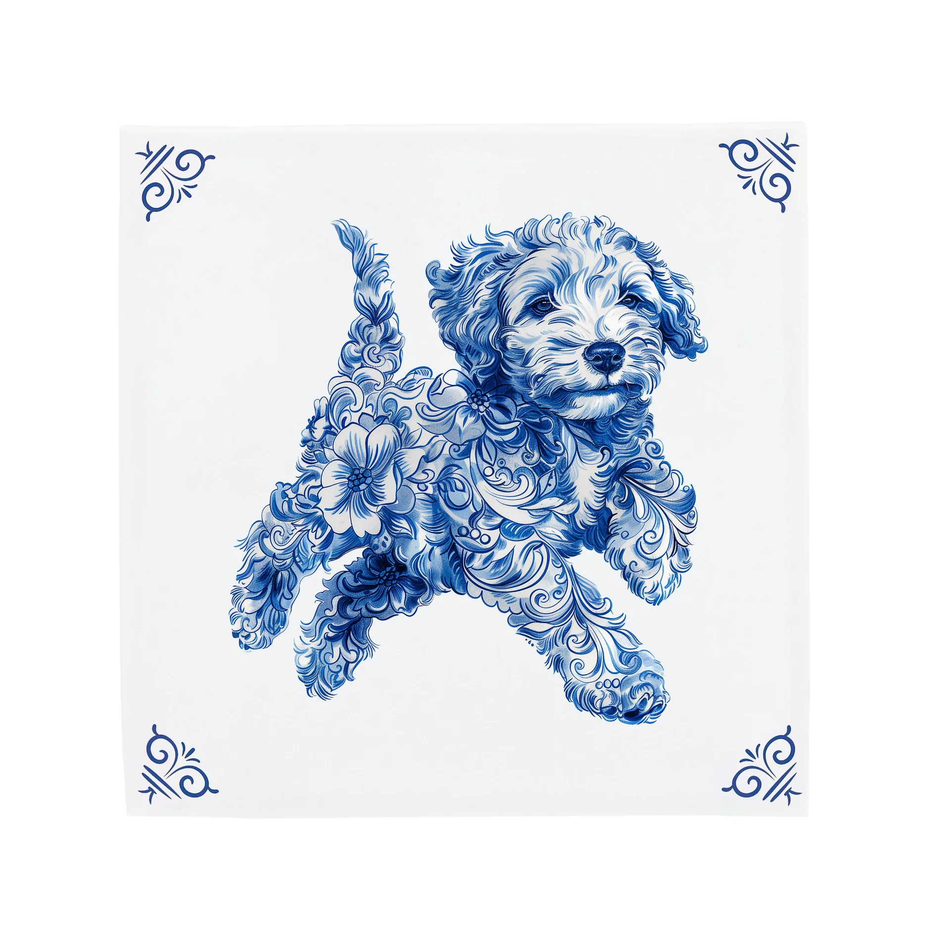 Azulejo Fotográfico De Cerámica Azul Holandés Holandés Personalizado Retrato De Cerámica Personalizado Regalo De Azulejo Fotográfico De Cerámica A Medida Para La Familia