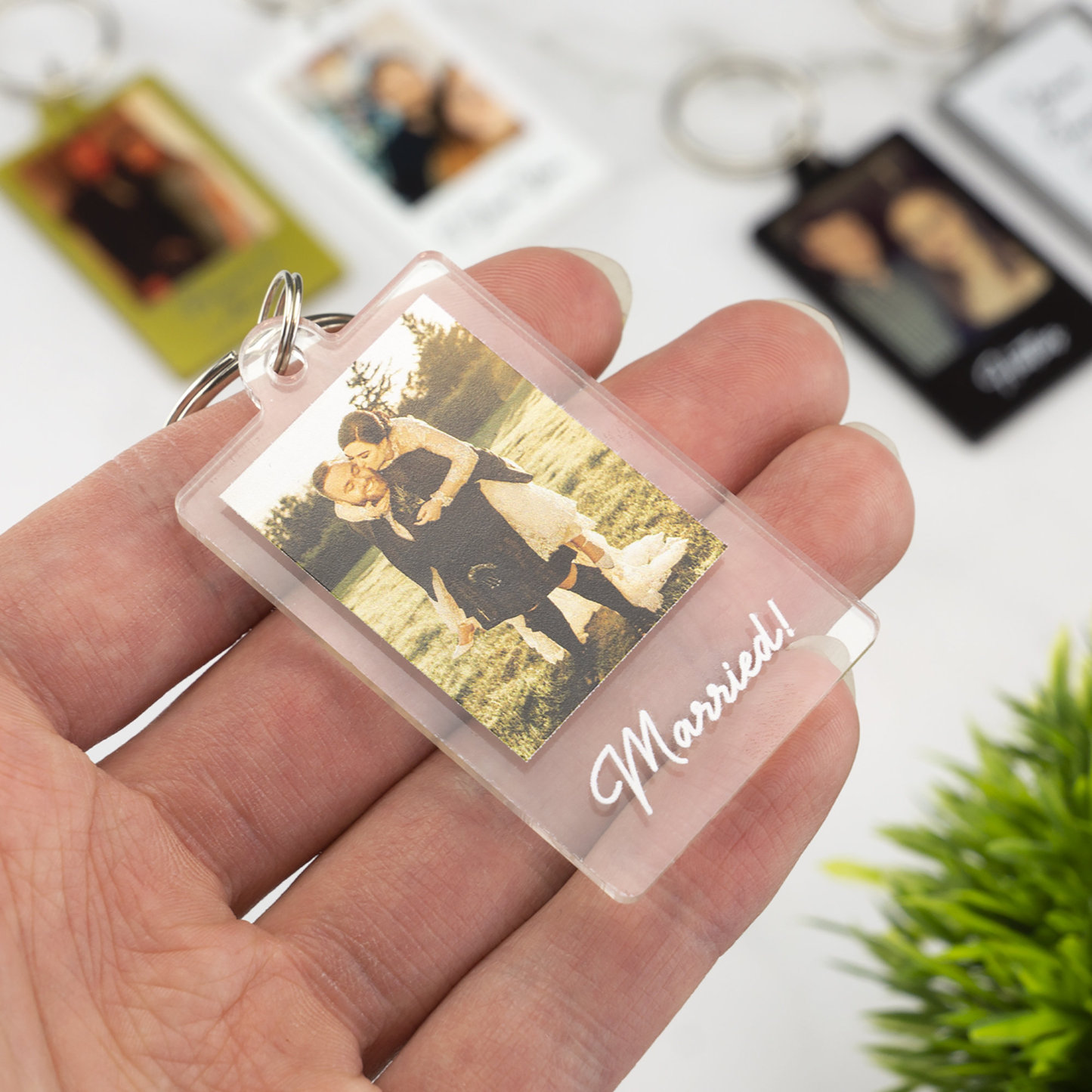 Llavero Personalizado Con Foto Y Mensaje. Llavero Personalizado Con Foto A Doble Cara. Regalo Para Él O Ella. - 