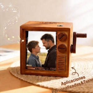 Regalo Día del Padre Máquina de Animación Flipbook de Fotos Mecánica de Manivela
