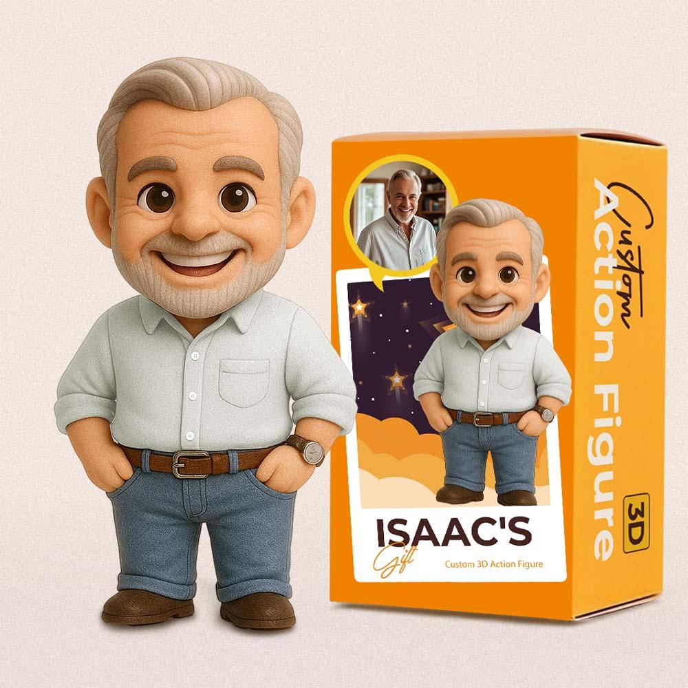 Figura De Acción 3d Personalizada Figura De Acción De Juguete Personalizada Convierte Tu Foto En Un Regalo Único Para Papá