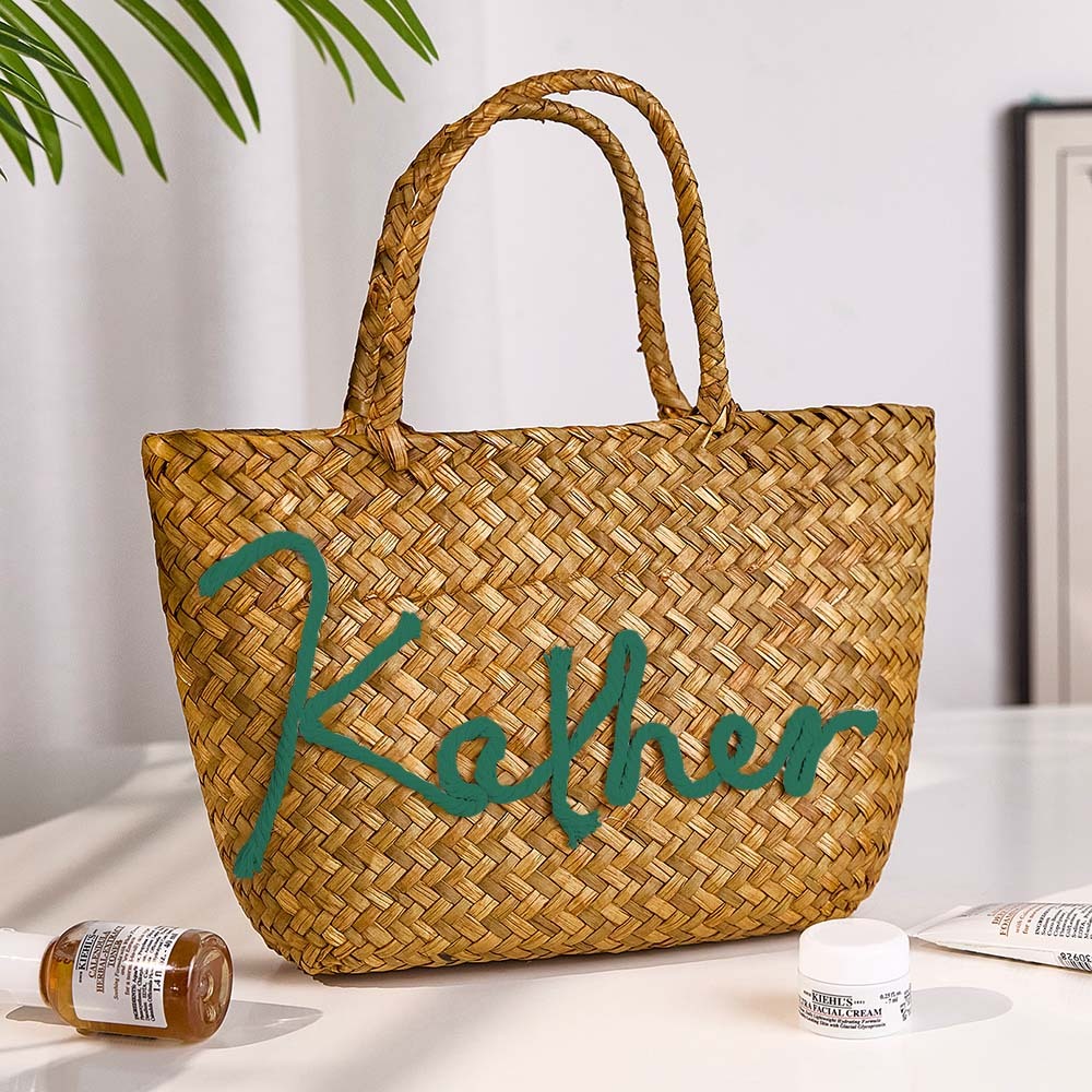 Bolso De Cubo Bohemio Hecho A Mano Personalizado Con Nombre, Regalo De Fiesta De Boda En La Playa De Viaje Para Mujer - TuNombrecollar