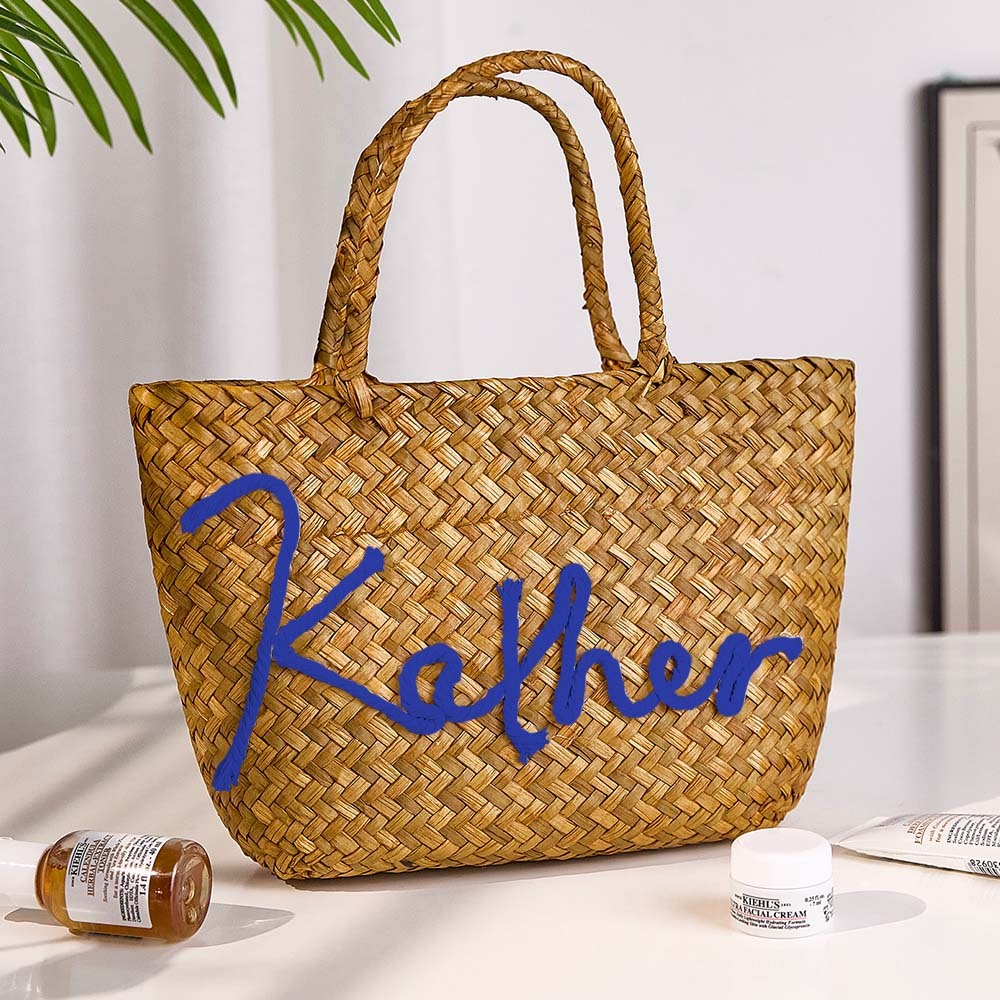Bolso De Cubo Bohemio Hecho A Mano Personalizado Con Nombre, Regalo De Fiesta De Boda En La Playa De Viaje Para Mujer - TuNombrecollar