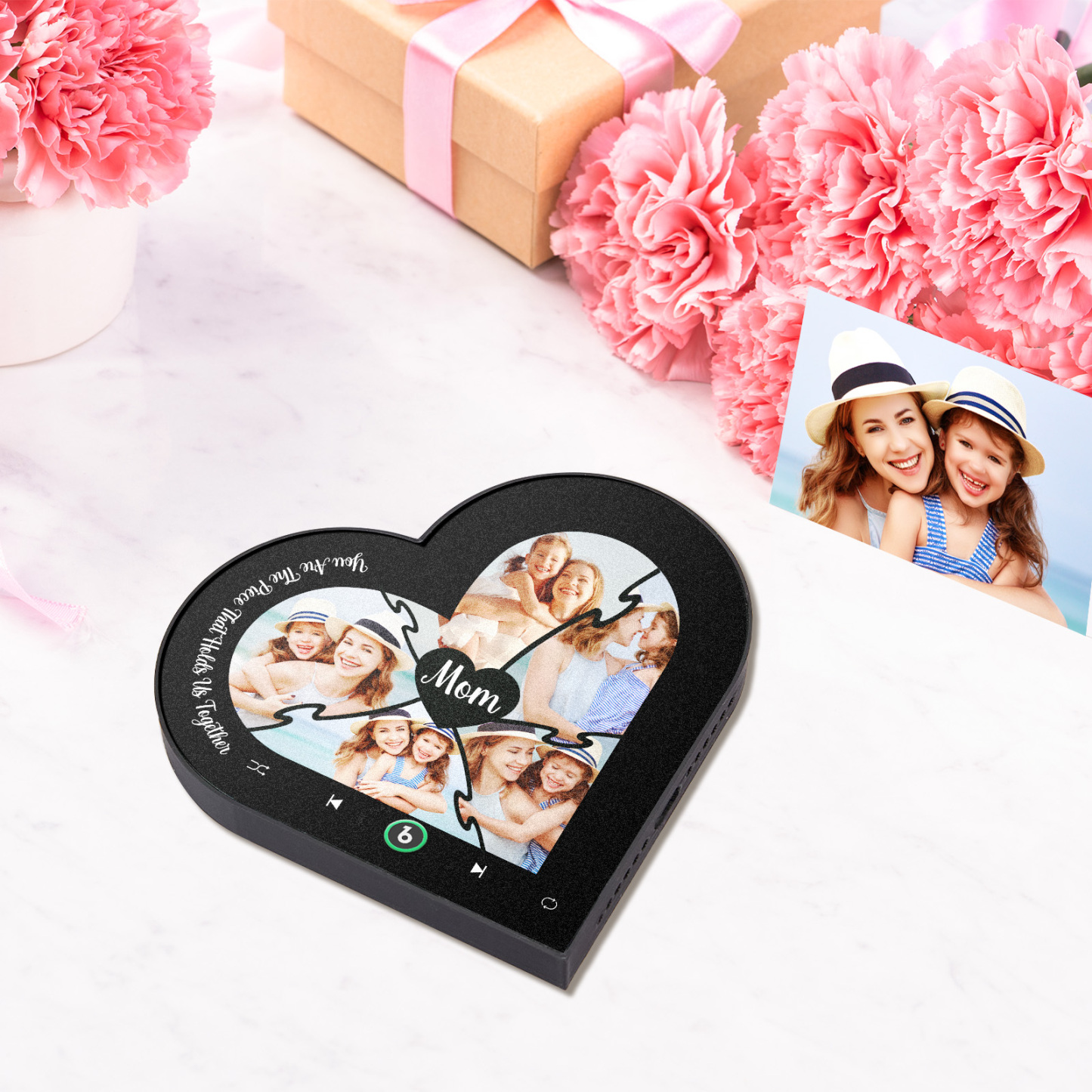 Imán De Nevera Con Música Personalizado. Eres La Pieza Que Nos Mantiene Unidos. Regalos Para El Día De La Madre. Regalo Para Mamá. -