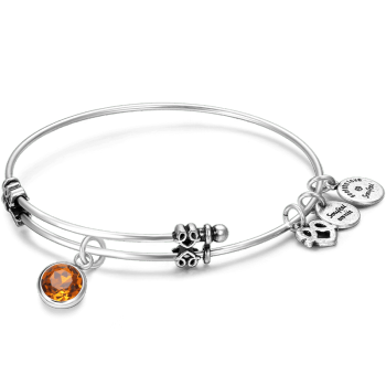 Brazalete Con Dije De Piedra Natal De Noviembre