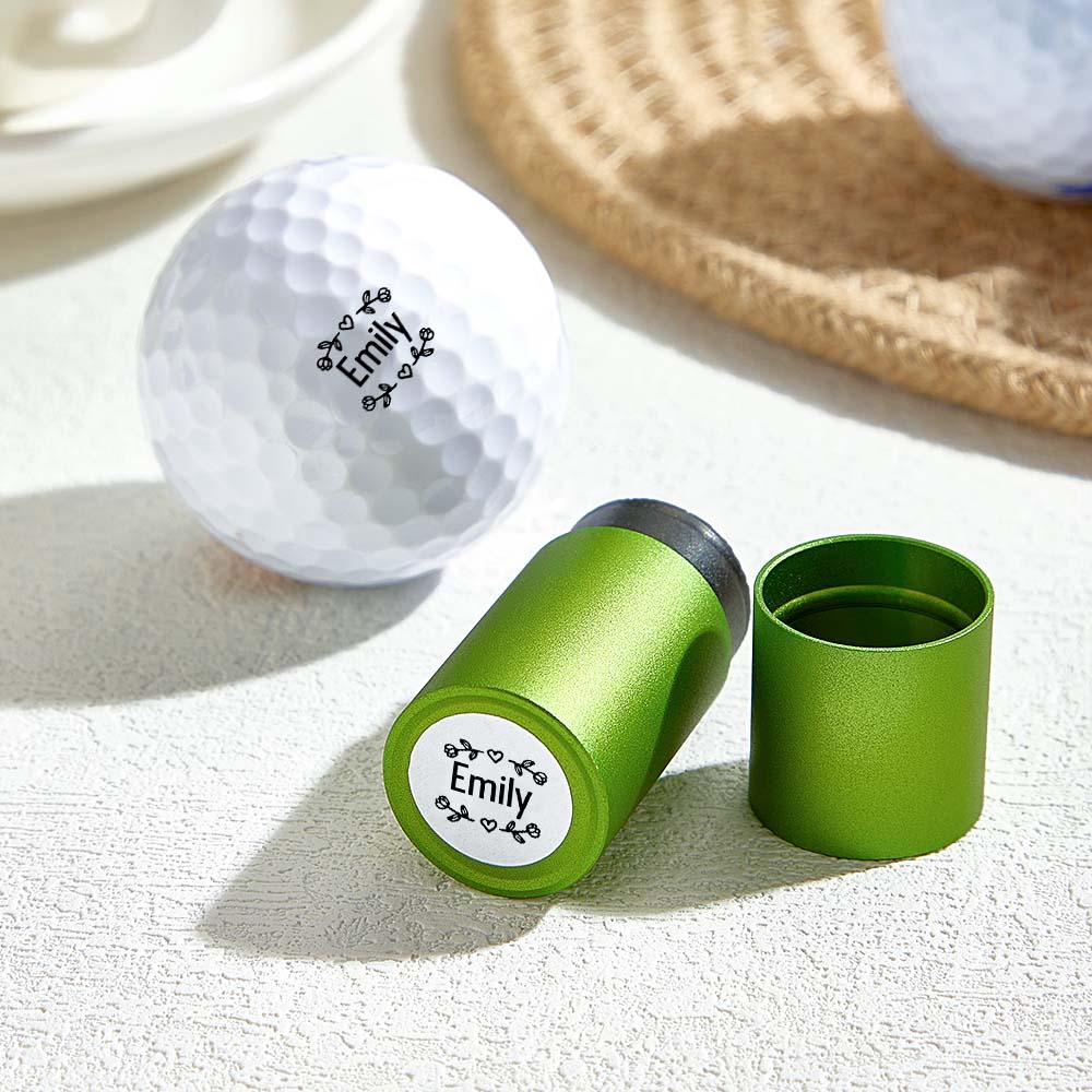 Sello De Golf Personalizado, Sello De Pelota De Golf Con Monograma, Pelotas De Golf Personalizadas, Sello De Acero Inoxidable Personalizado, Sello De Bola De Tinta, Regalo Para Papá Y Esposo