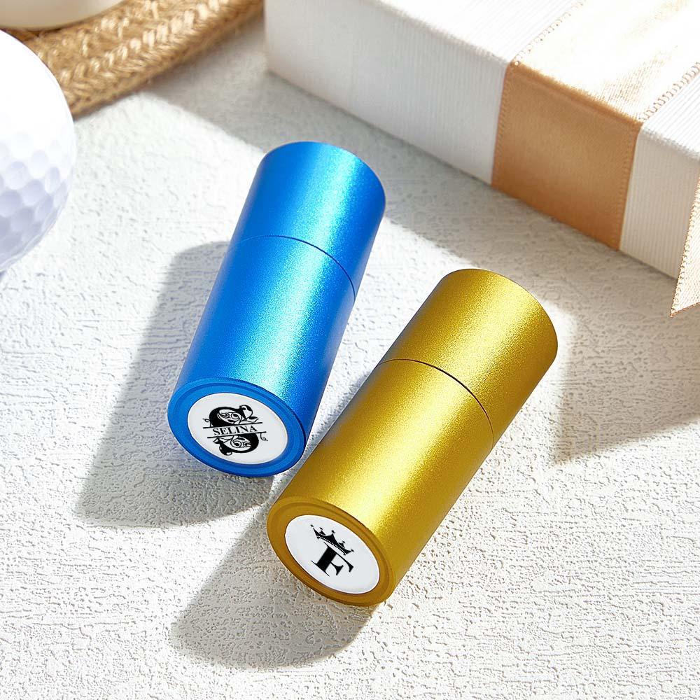 Sello De Golf Personalizado, Sello De Pelota De Golf Con Monograma, Pelotas De Golf Personalizadas, Sello De Acero Inoxidable Personalizado, Sello De Bola De Tinta, Regalo Para Papá Y Esposo - 