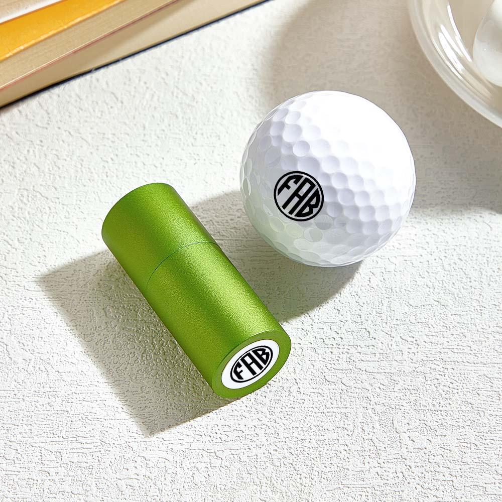 Sello De Golf Personalizado, Sello De Pelota De Golf Con Monograma, Pelotas De Golf Personalizadas, Sello De Acero Inoxidable Personalizado, Sello De Bola De Tinta, Regalo Para Papá Y Esposo - 