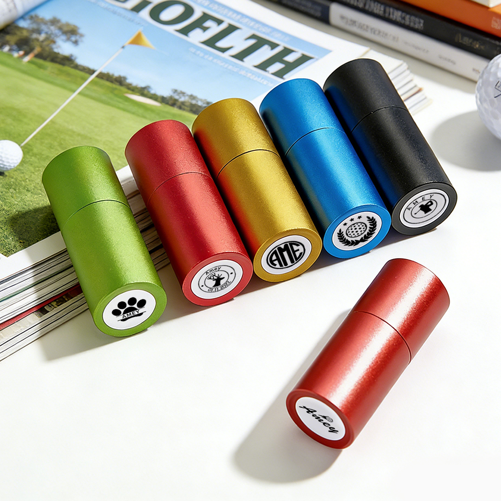 Sello De Pelota De Golf Personalizado, Sello De Pelota Personalizado, Sello De Pelota De Golf Con Monograma, Sello De Acero Inoxidable Personalizado, Sello De Bola De Tinta, Regalo Para Papá Y Esposo