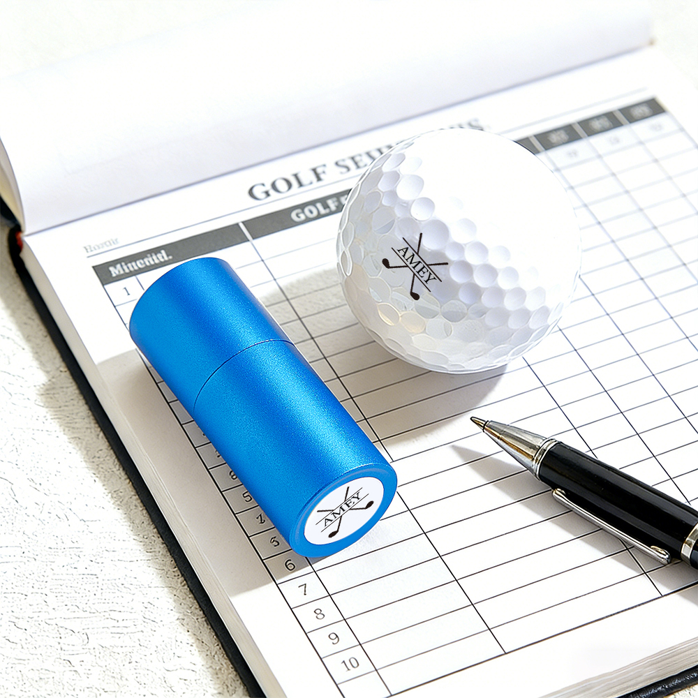 Sello De Pelota De Golf Personalizado, Sello De Pelota Personalizado, Sello De Pelota De Golf Con Monograma, Sello De Acero Inoxidable Personalizado, Sello De Bola De Tinta, Regalo Para Papá Y Esposo - 