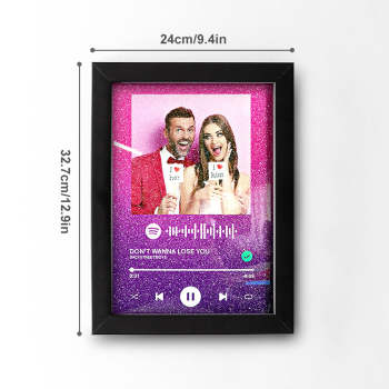 Marco De Placa Acrílica De Música Con Código De Spotify Personalizado, Canción Personalizada - TuNombrecollar
