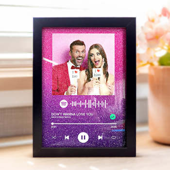 Marco De Placa Acrílica De Música Con Código De Spotify Personalizado, Canción Personalizada - TuNombrecollar