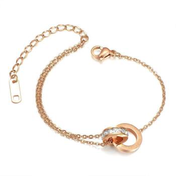 Tobillera de Anillos Dobles