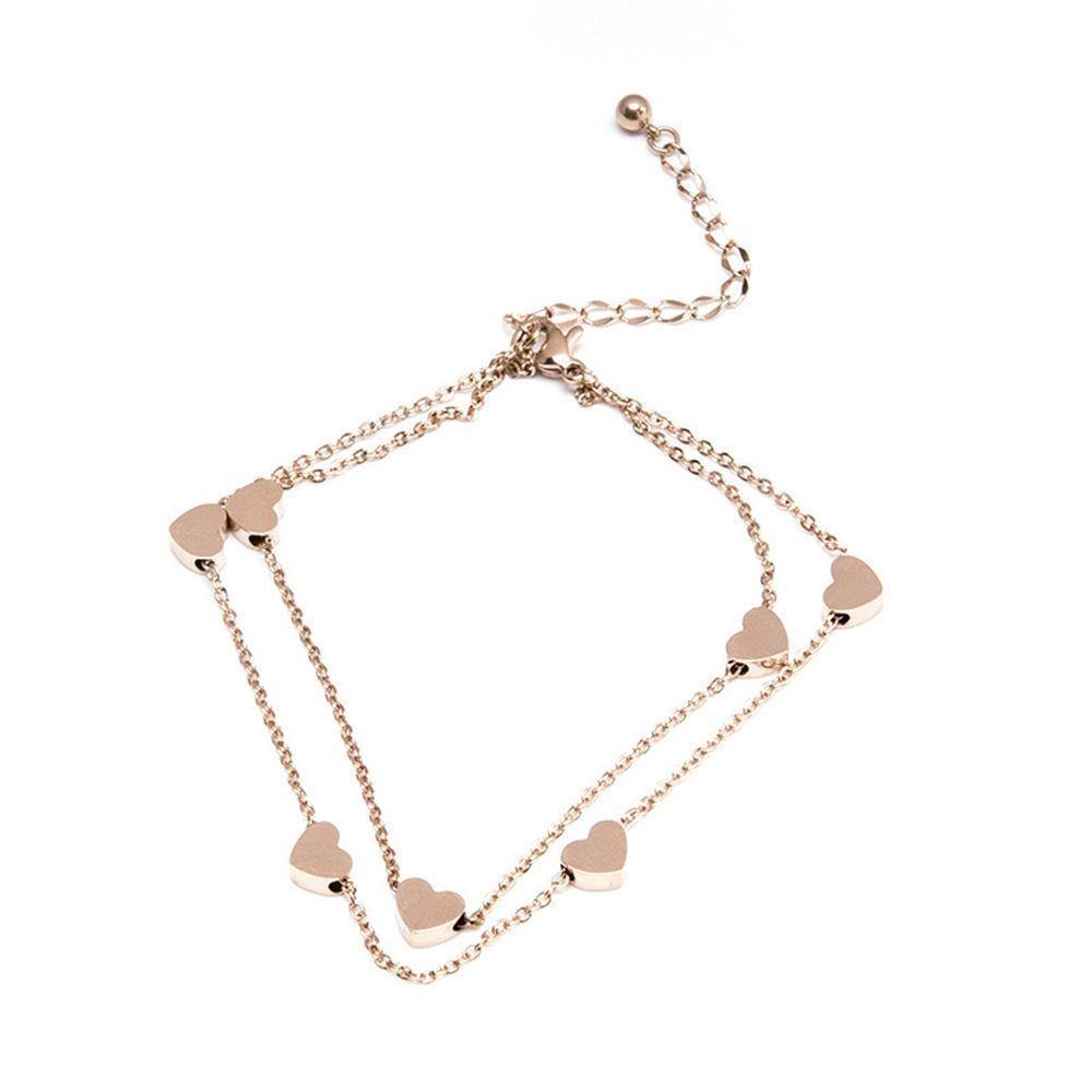 Tobillera Doble Corazón