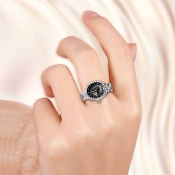 Reloj Anillo Con Diamantes De Imitación Cristal Aleación Plata Mujer S