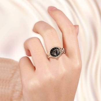 Anillo De Reloj Con Aleación De Cristal De Diamantes De Imitación Oro Rosa Mujer S