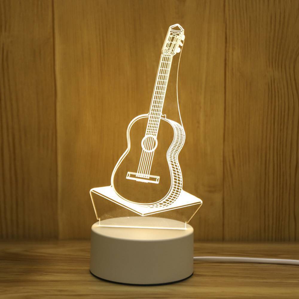 Lámpara De Noche Guitarra Luces Para Ni?Os