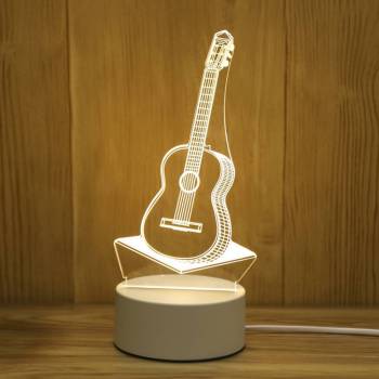 Lámpara De Noche Guitarra Luces Para Ni?Os