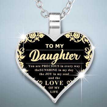 Collar De Corazón Un Regalo Único Y Pensado Para La Hija - Plata
