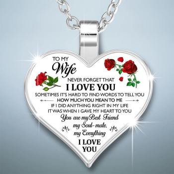 Collar De Corazón Un Regalo Único Y Pensado Para Esposa - Plata