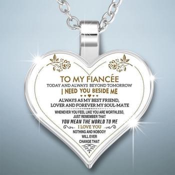 Collar De Corazón Un Regalo Único Y Pensado Para La Novia - Plata