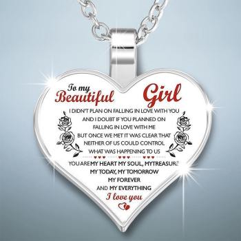 Collar De Corazón Un Regalo Único Y Pensado Para Niña - Plata