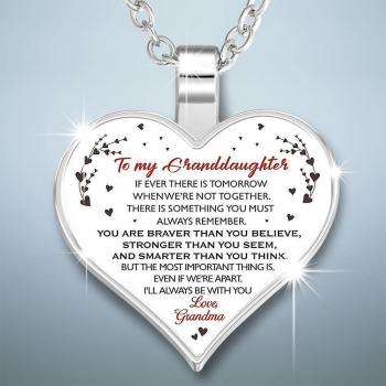 Collar De Corazón Un Regalo Único Y Pensado Para La Nieta - Plata