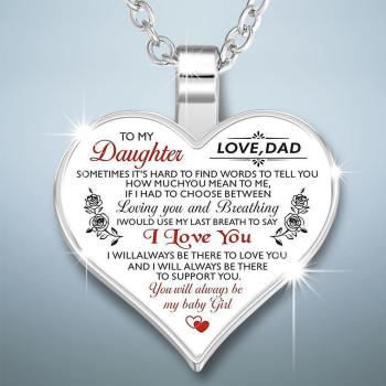 Collar De Corazón Un Regalo Único Y Pensado Para El Padre