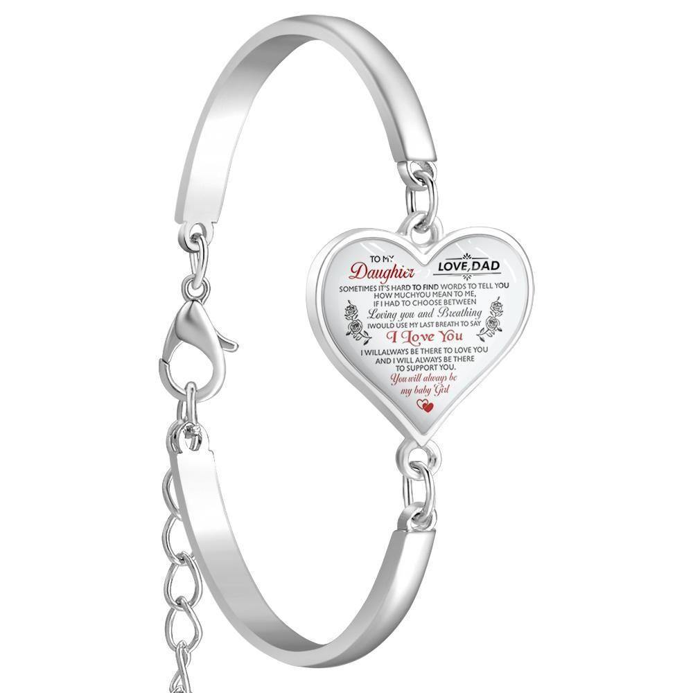 Pulsera De Corazón Regalo De Bautizo Perfecto Para Padre