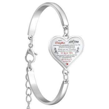 Pulsera De Corazón Regalo De Bautizo Perfecto Para Padre