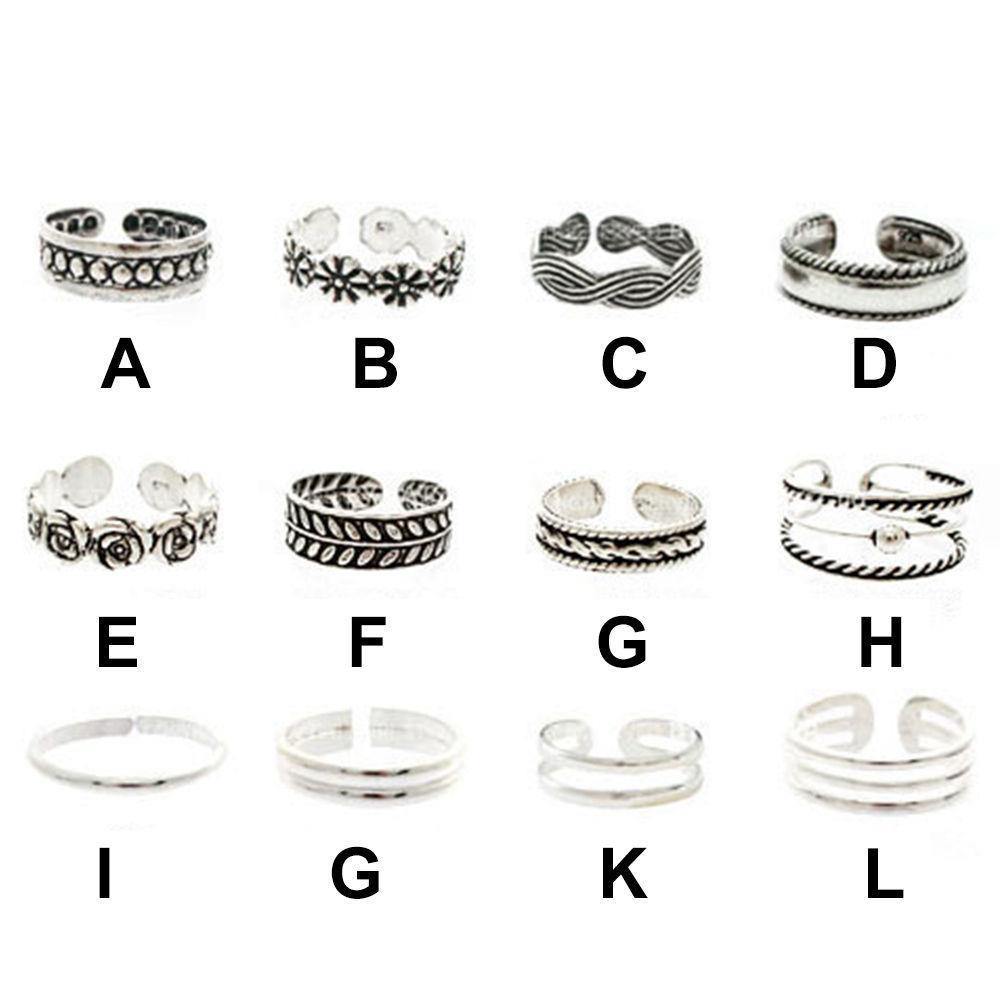 Anillo De Dedo Del Pie Abierto Vintage, Anillo De Unión De Tres Círculos