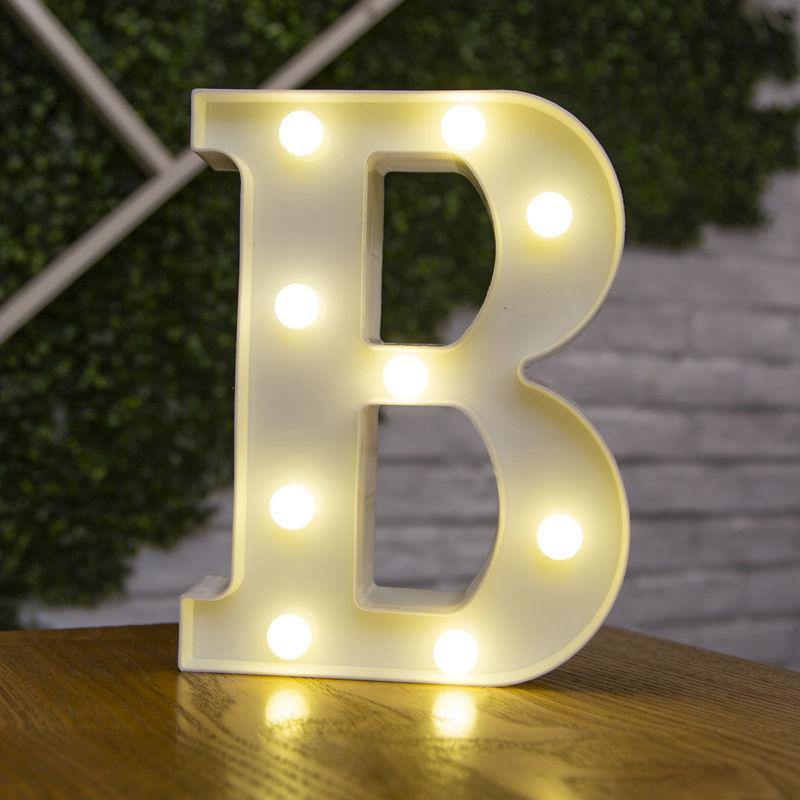 Luz De Letras Con Nombre Regalo "B"