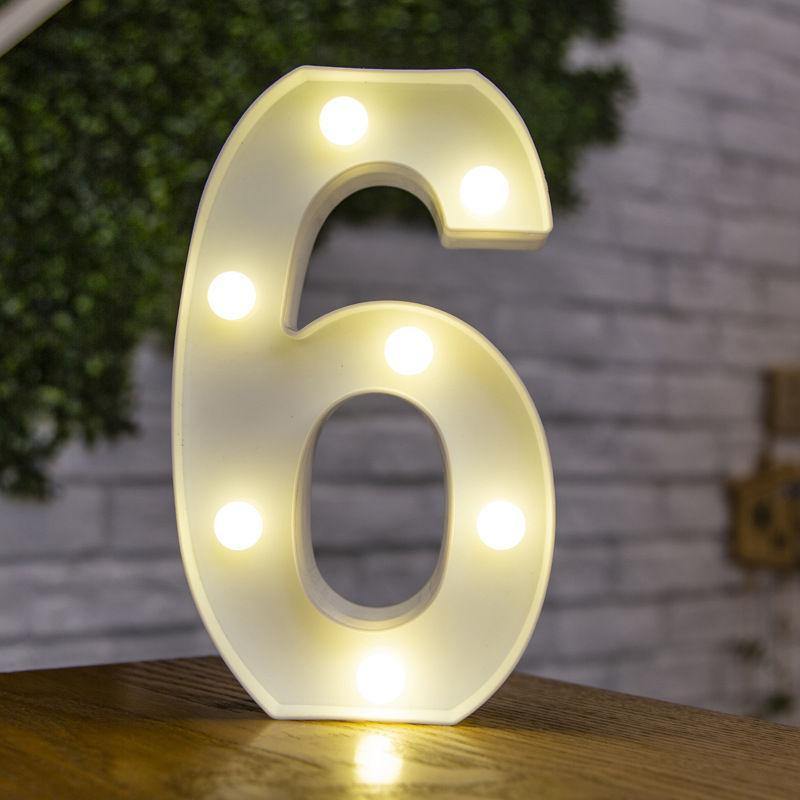 Letras Luminosas Nombre Light Gift "6"