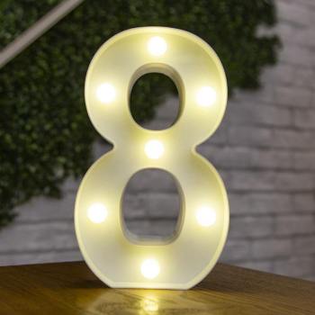 Letras Luminosas Nombre Regalo De Luz "8